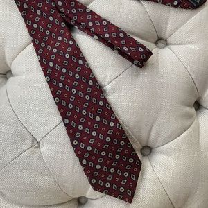 Vintage Burberry London silk neck tie